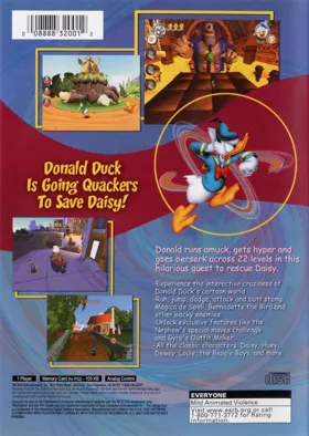 Disney's Donald Duck - Goin' Quackers box cover back